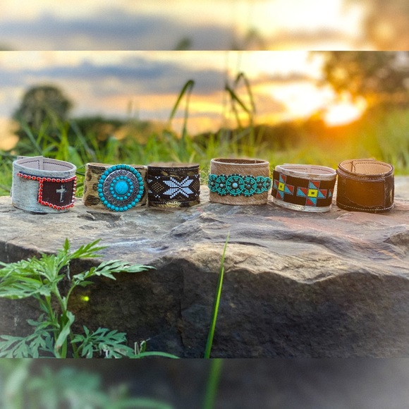 Genuine 💯 Cowhide Cuffs - Picture 10 of 16